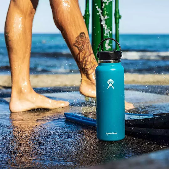Hydro Flask Wide Mouth Sticlă Termos Oțel inoxidabil Fără BPA 1lt Negru