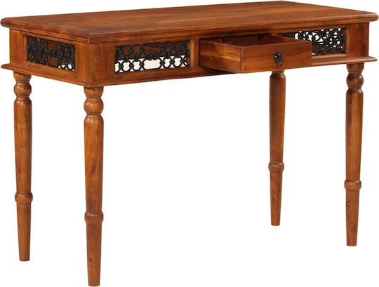 Schreibtisch aus Massivholz Beige 110x50x76cm