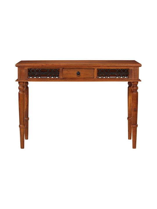Desk made of Solid Wood Beige 110x50x76cm