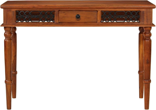 Schreibtisch aus Massivholz Beige 110x50x76cm