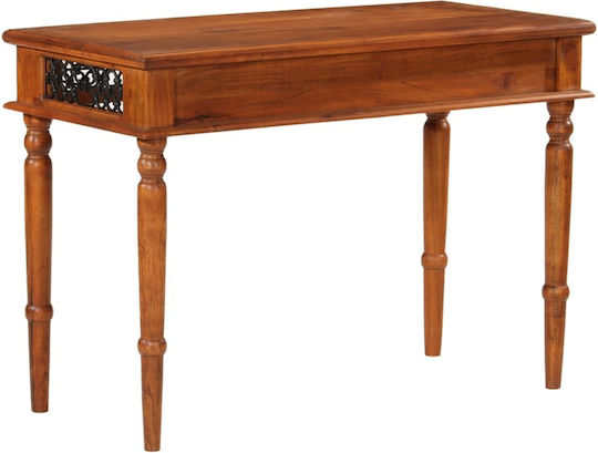 Schreibtisch aus Massivholz Beige 110x50x76cm
