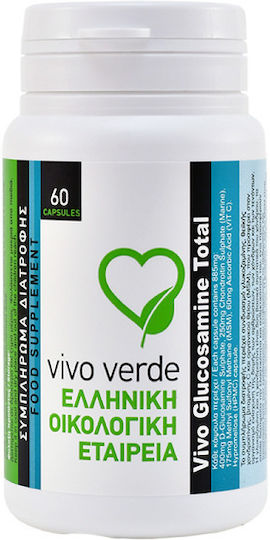 Vivo Verde Glucosamine Total Special Food Supplement for Joint and Bone Health 60 Capsules