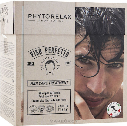 Phytorelax Men's Grooming Viso Perfetto Set Îngrijire pentru Curățare corp