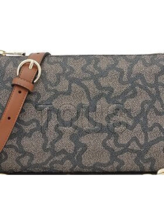 Bolso Leather Women's Bag Crossbody Beige/Black