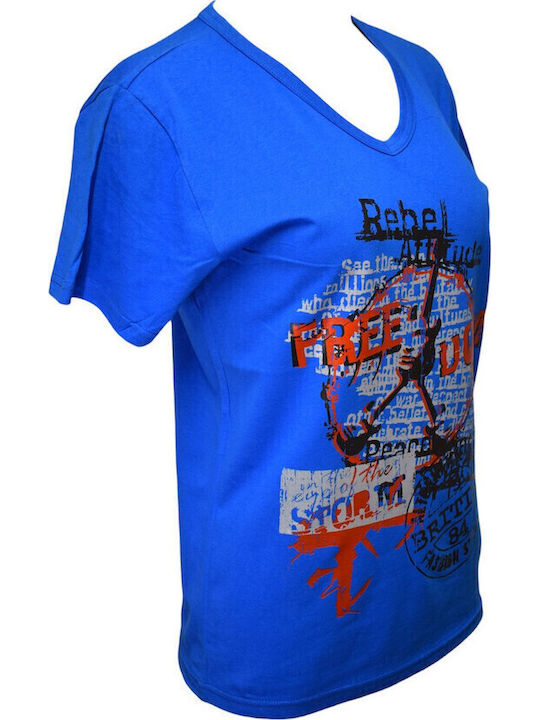 Αθλητικό T-shirt Μπλε
