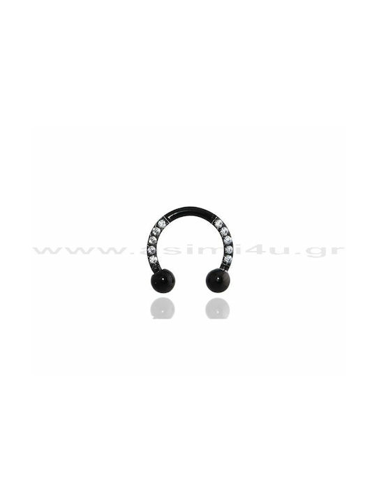 ASIMI Nose Earring made of Steel with Stones