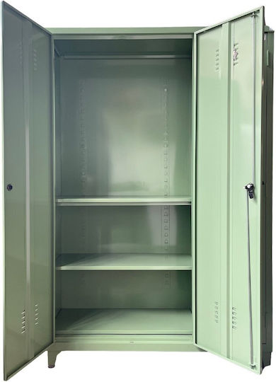 Dreiblättriger Metallischer Außenschrank mit Verriegelungsfunktion 195x45x130 cm