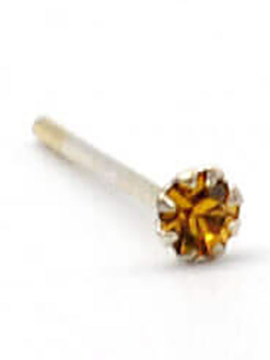 Asimi Body Piercing Nase Piercing aus Silber Schwarz