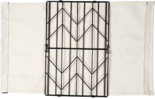 The Home Deco Factory Καλάθι Αποθήκευσης Υφασμάτινο Μαύρο 38x22x28cm