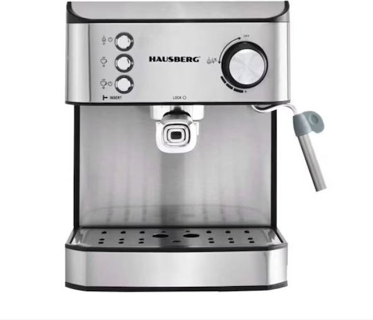 Hausberg Mașină de Espresso 1000W Presiune 15bar Argintie HB-3725