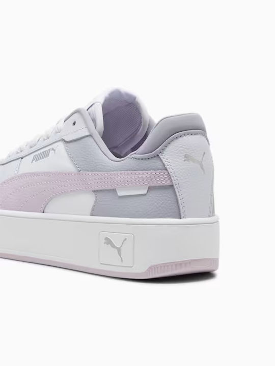Carina Street Femei Flatforms Adidași Albe