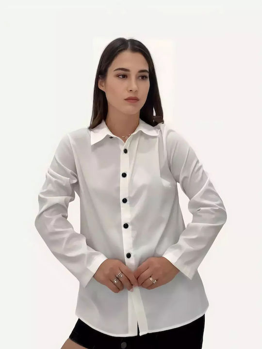 Rashell Women's Long Sleeve Shirt White