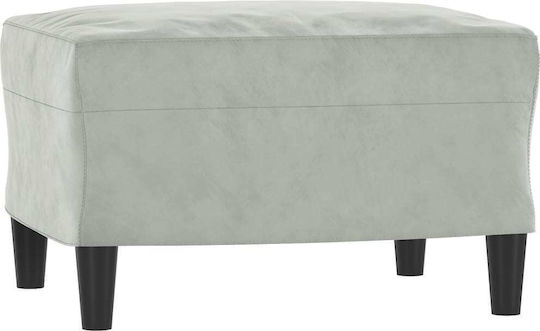 Canapea Cu Trei Locuri Din Catifea Gri 198x77x80cm