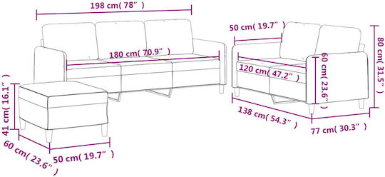 Set de Sufragerie 2 Scaune & 2 Scaune & Taburet