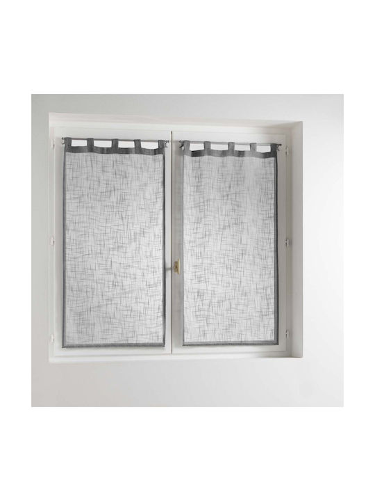 Douceur d'Intérieur Curtain Window with Tab Top L-c Haltona Gray 60x160cm