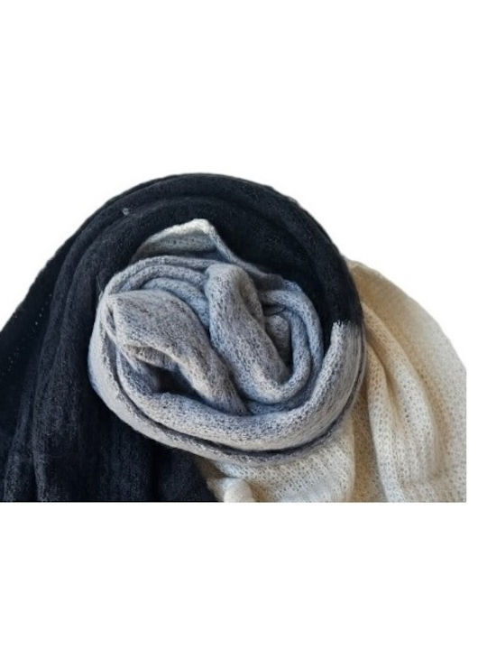 MI-TU Exclusive Women's Wool Scarf Black