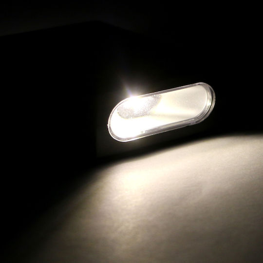 Set of 8 Wall Solar Lights Warm White 3000K with Motion Sensor and Photocell IP65 6cmx10cmx3cmcm