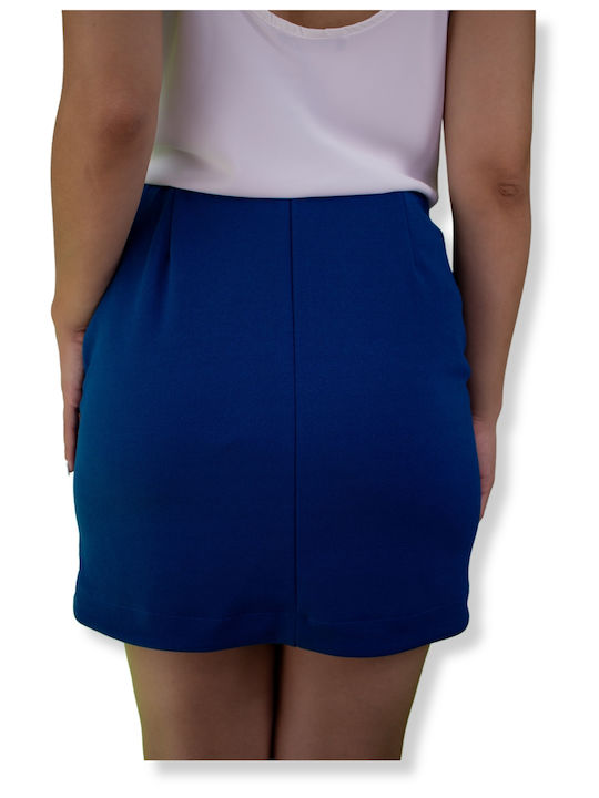 Voice Mini Skirt in Blue color