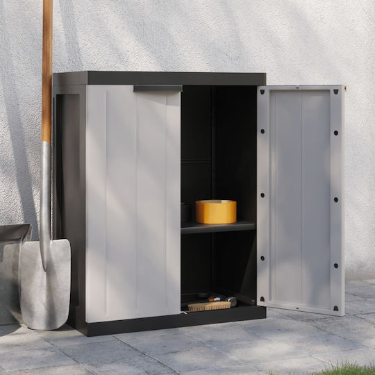 Double-leaf Polypropylene Outdoor Storage Cabinet 65x37x85 cm