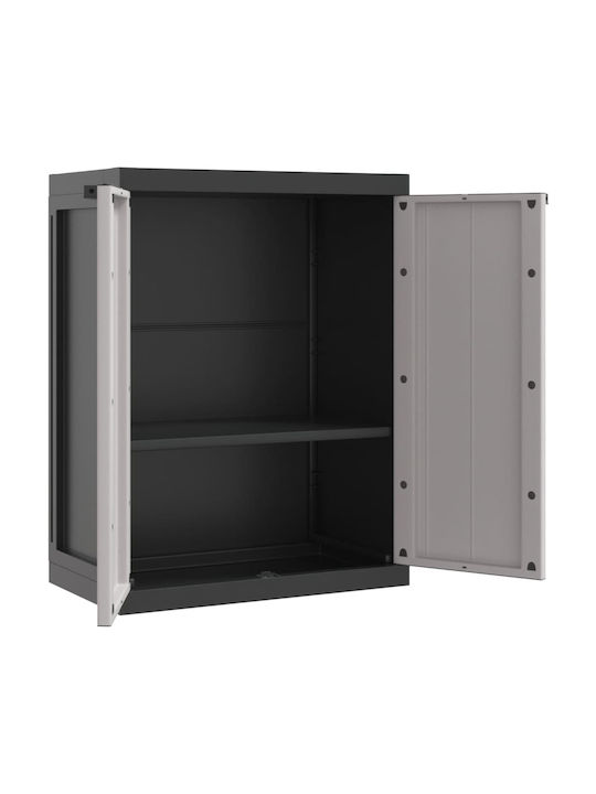 Double-leaf Polypropylene Outdoor Storage Cabinet 65x37x85 cm
