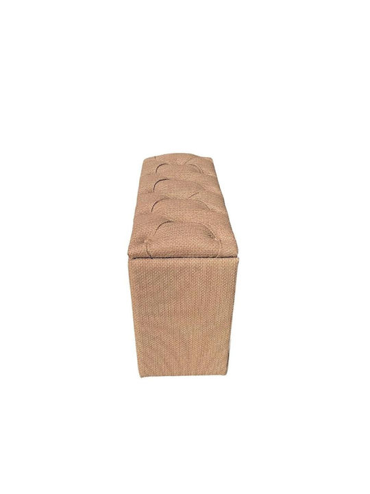 Stool For Living Room With Storage Space Wooden Quilting 76x30x54cm