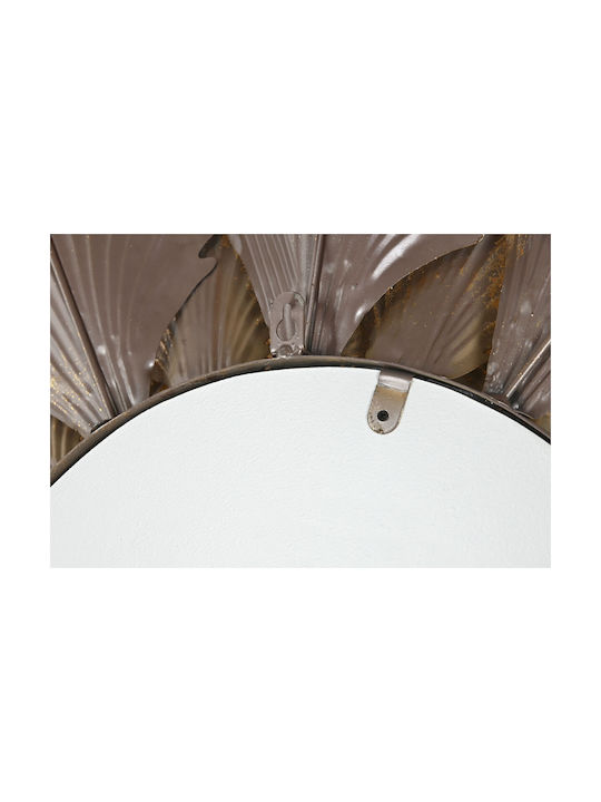 Home Esprit S3054250 Wall Mirror with Gold Metallic Frame Diameter 76.5cm 1pcs