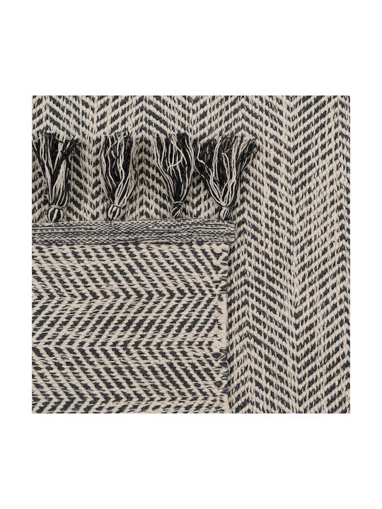 BigBuy Rug Rectangular Grey