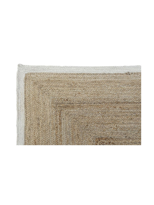 DKD Home Decor Rug Rectangular Summer White Light brown