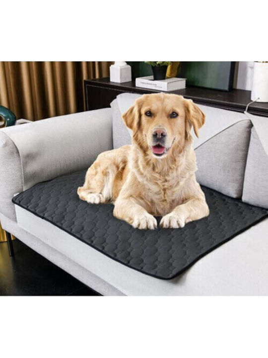 Purlov Teppich für Hunde Schwarz 70x50cm.
