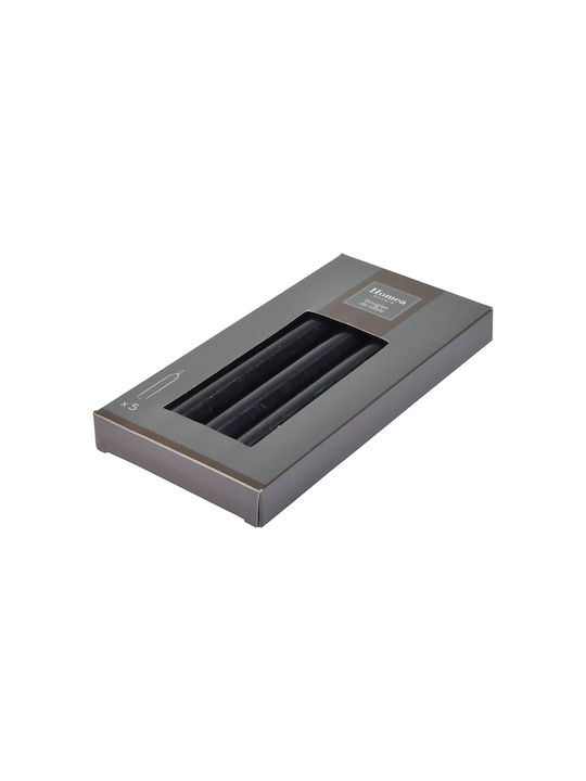 Lumânare Decorativă Essentiel Conic Negru 20buc 5buc
