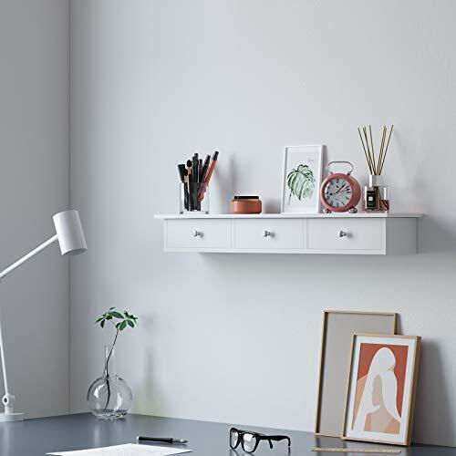Wall Shelf White 80x15x10cm