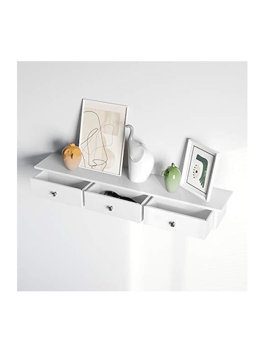 Raft De Perete Alb 80x15x10cm