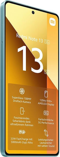 Xiaomi Redmi Note 13 5G Dual SIM (8GB/256GB) Ocean Teal