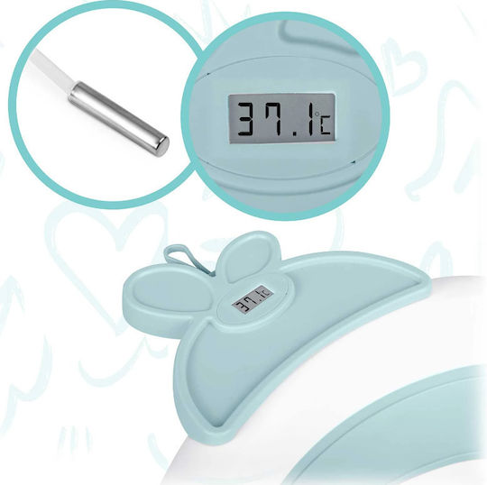 Ricokids Foldable Baby Bath with Thermometer Light Blue