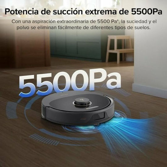 Roborock Q8 Max Robot Vacuum Cleaner with Laser Mapping & 5500Pa Suction Power Black
