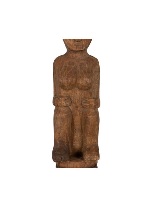 BigBuy Decorative Figure made of Wood 14x14x88.5cm 1pcs