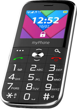 MyPhone Halo C Dual SIM Κινητό με Μεγάλα Κουμπιά Μαύρο