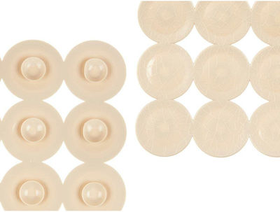 Berilo Shower Mat with Suction Cups Beige 36x68cm