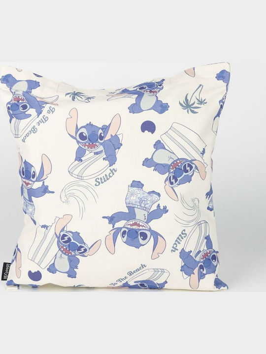 Stitch & Soul Fabric Shopping Bag in White Color