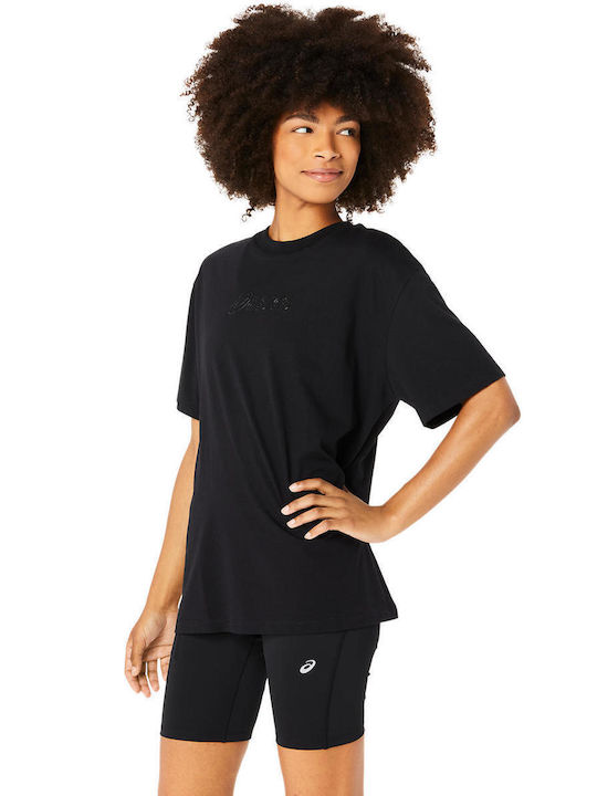 ASICS Γυναικείο Αθλητικό T-shirt Μαύρο