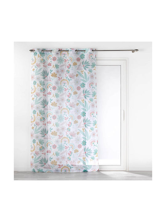 Vorhang mit Grommet L-c Indiana Weiß 1627401 140x240cm