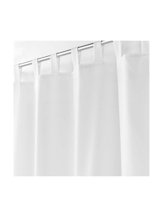 Curtain With Tab Top L-c Essentiel White 140x260cm