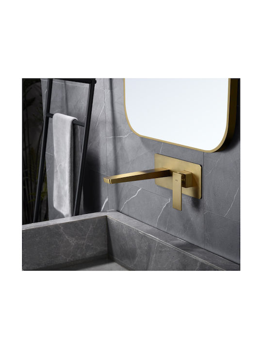 Imex Built-in Mixer & Spout Set for for Bathroom Sink 1 Exit Gold