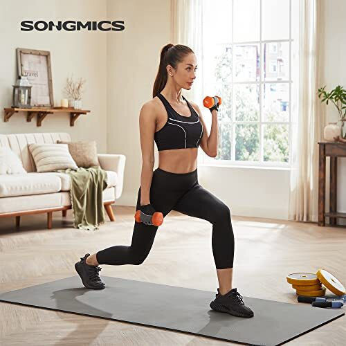Songmics Σετ Βαράκια Εξάγωνα από Νεοπρένιο 2 x 1.5kg