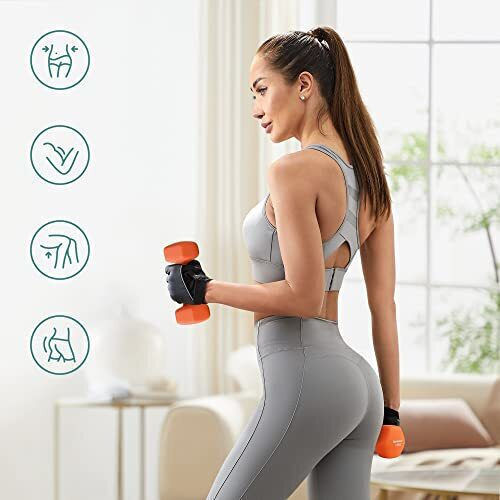Songmics Σετ Βαράκια Εξάγωνα από Νεοπρένιο 2 x 1.5kg