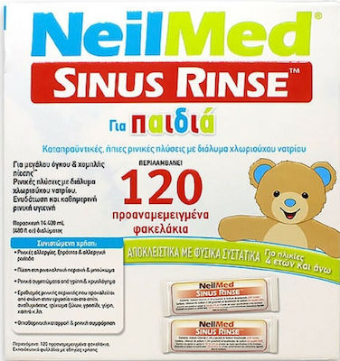 NeilMed Sinus Rinse Kids Piese de schimb pentru aparat nazal pentru copii 120buc