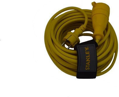 Stanley Extension Cable Cord 3 x 1.5mm²/5m Yellow