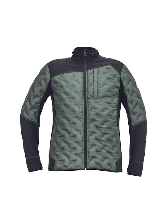 Cerva Work Jacket Reflective Softshell Green