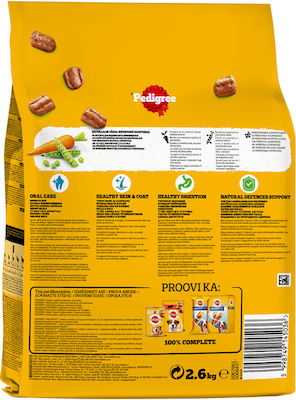 Pedigree 2.6kg Dry Food for Adult Dogs with Chicken