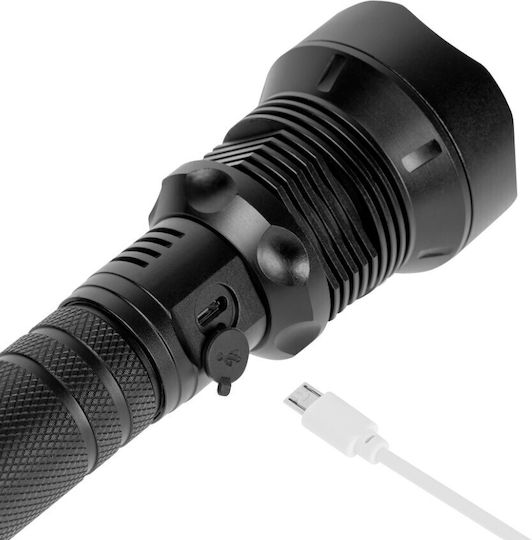 Rebel Επαναφορτιζόμενος Φακός LED IP65 με Μέγιστη Φωτεινότητα 1857lm